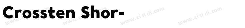 Crossten Shor字体转换 Crossten Shor字体转换